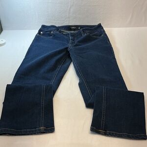 Lauren Ralph Lauren Women's Deep Blue Straight Leg Jeans Sz 6 (0270)